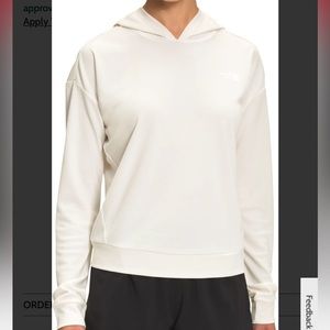 The North Face Wander Sun Long-Sleeve Hoodie for Ladies - Gardenia White - M